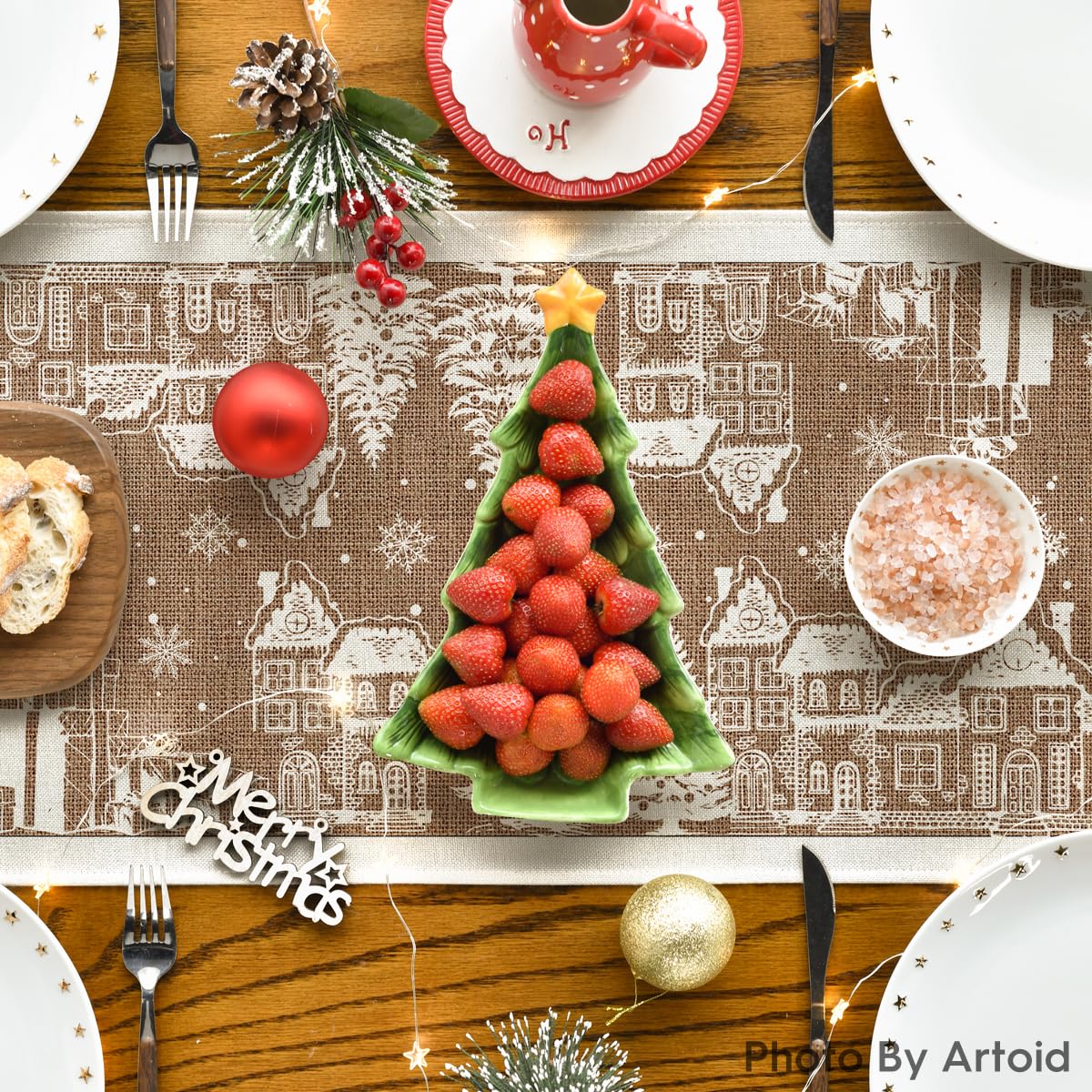 Artoid Mode Mantel para cena familiar, tamaño 13x72 pulgadas