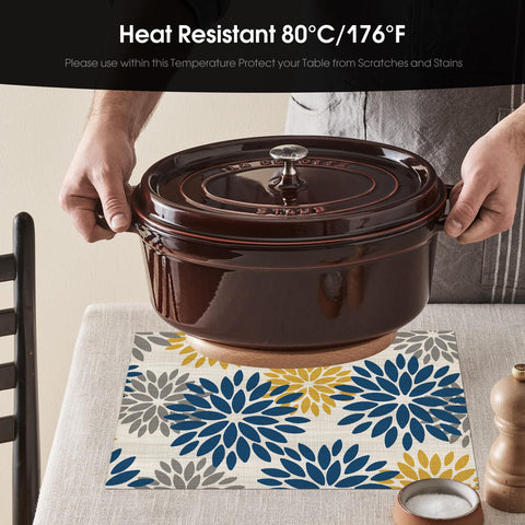 Artoid Mode mantel floral, color vibrante para decorar la mesa durante reuniones.