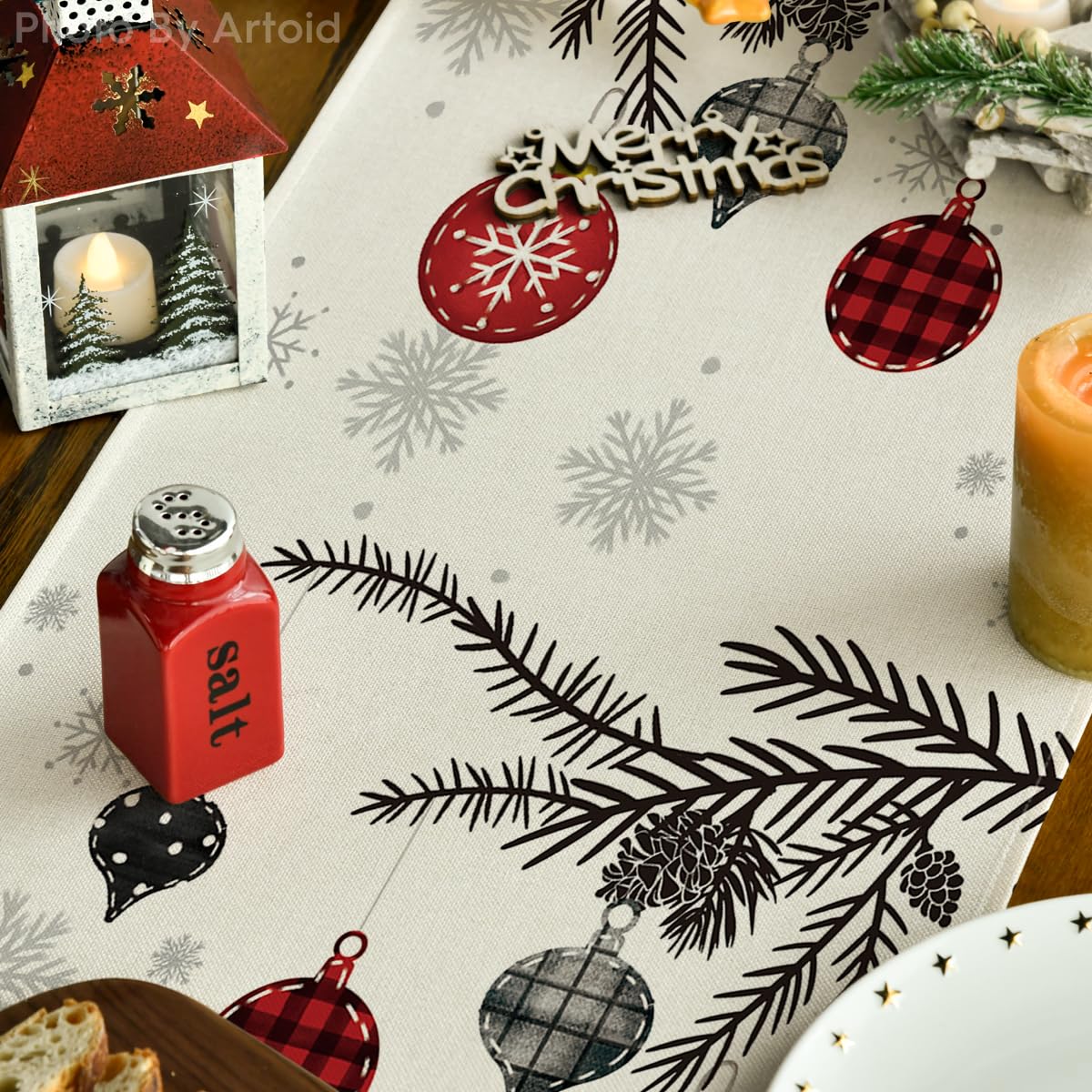 Diseño vibrante de Navidad en mantel Artoid Mode