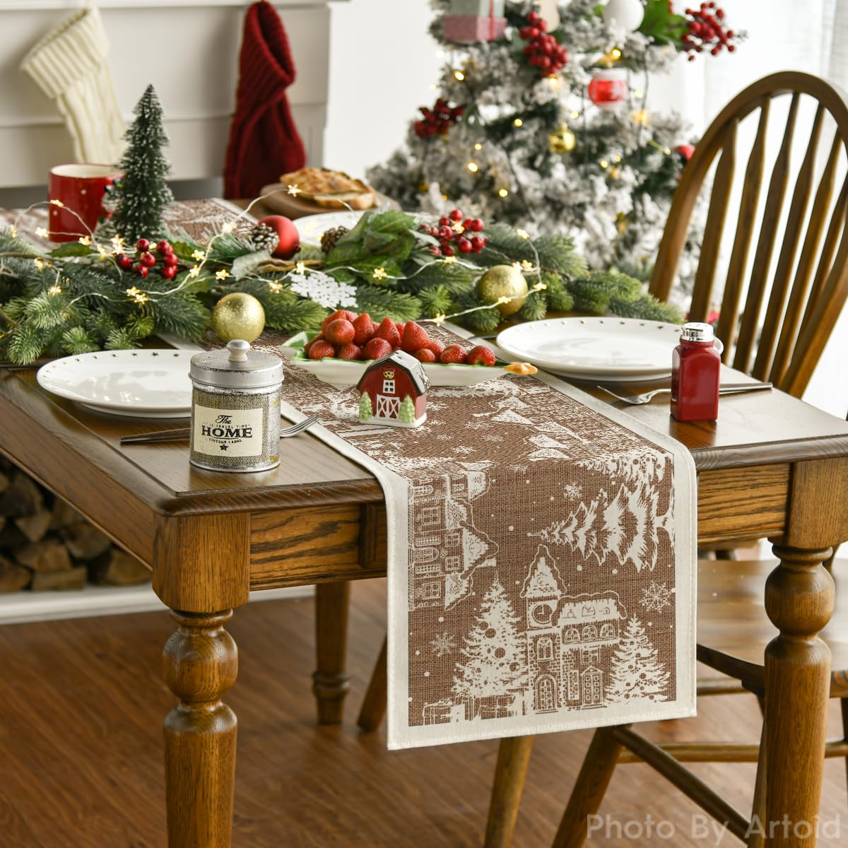 Artoid Mode Mantel Invierno, diseño cedar, aporta calidez a la cena