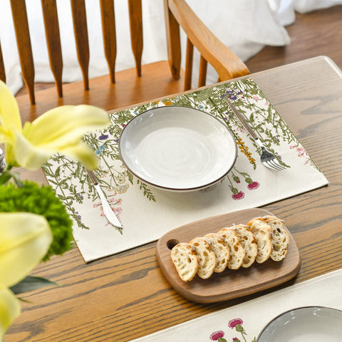 Manteles Artoid Mode con impresión floral, fáciles de limpiar tras cada comida
