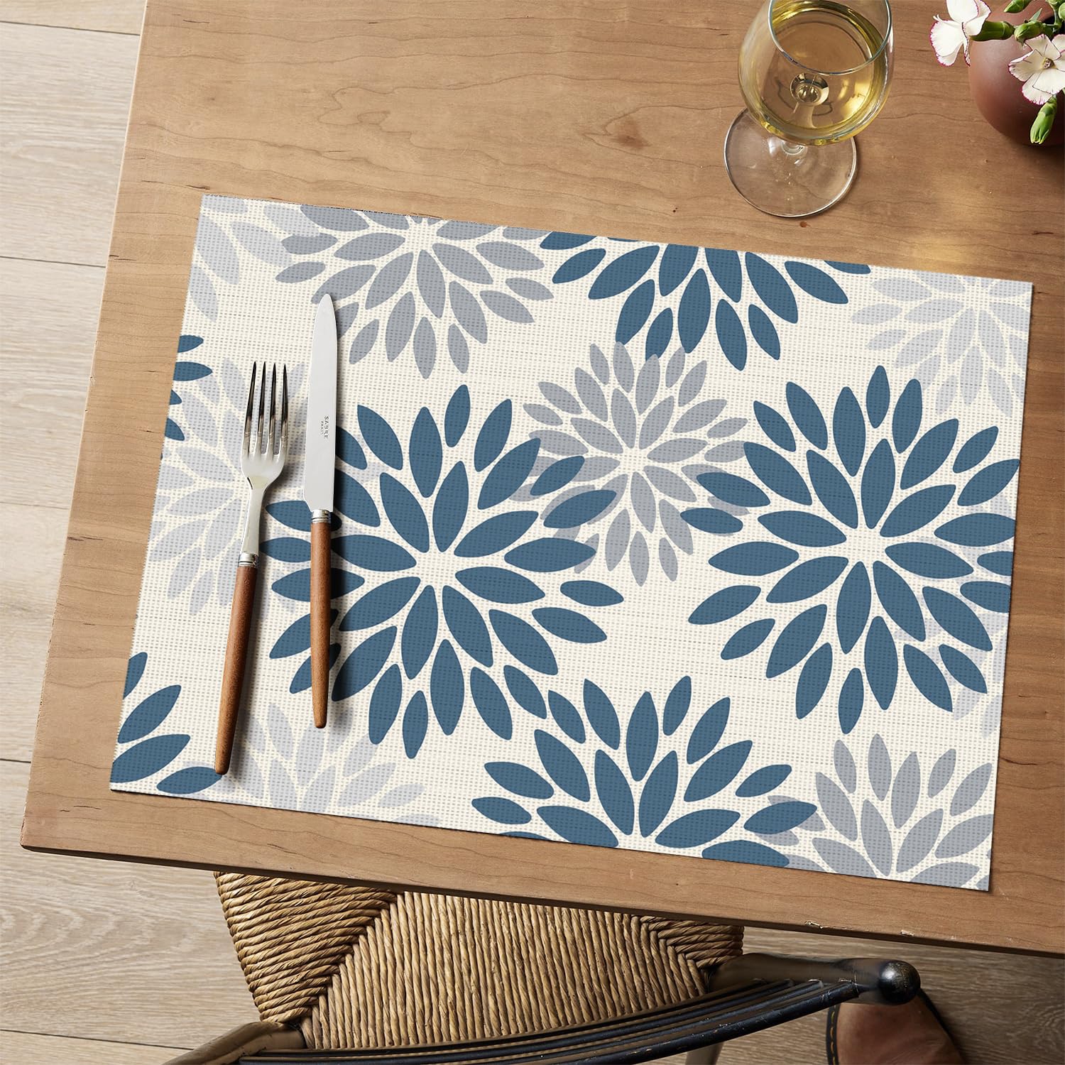 Artoid Mode mantel vinilo florales, protege la mesa y resiste calor de hasta 80 °C.