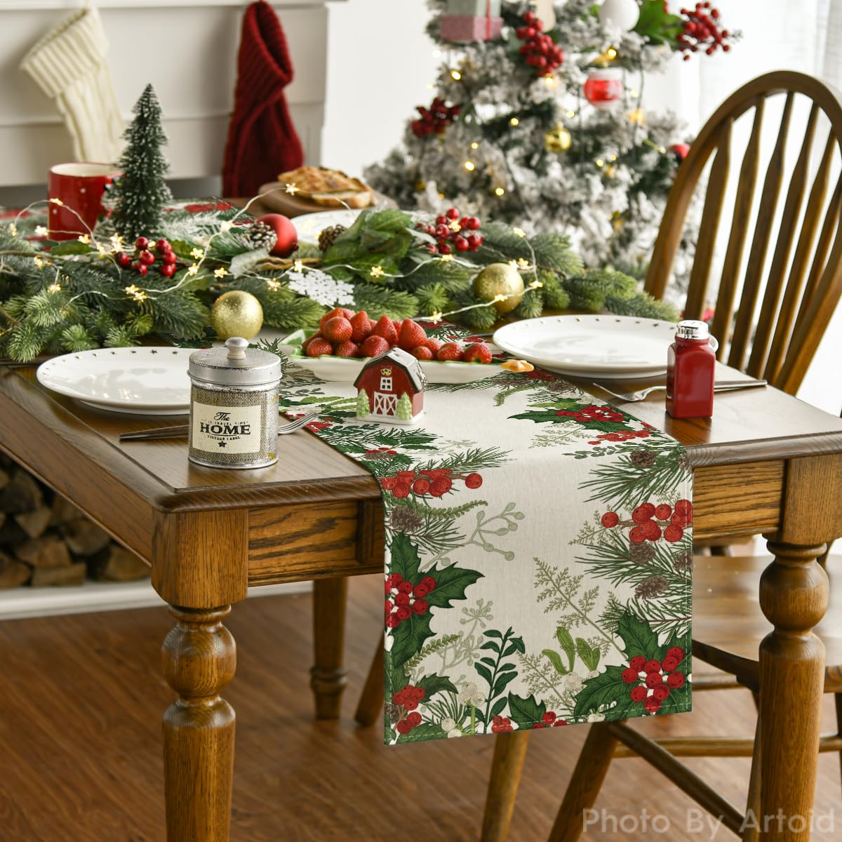 Artoid Mode mesa navidad 13x36, tamaño ideal para 1–2 comensales