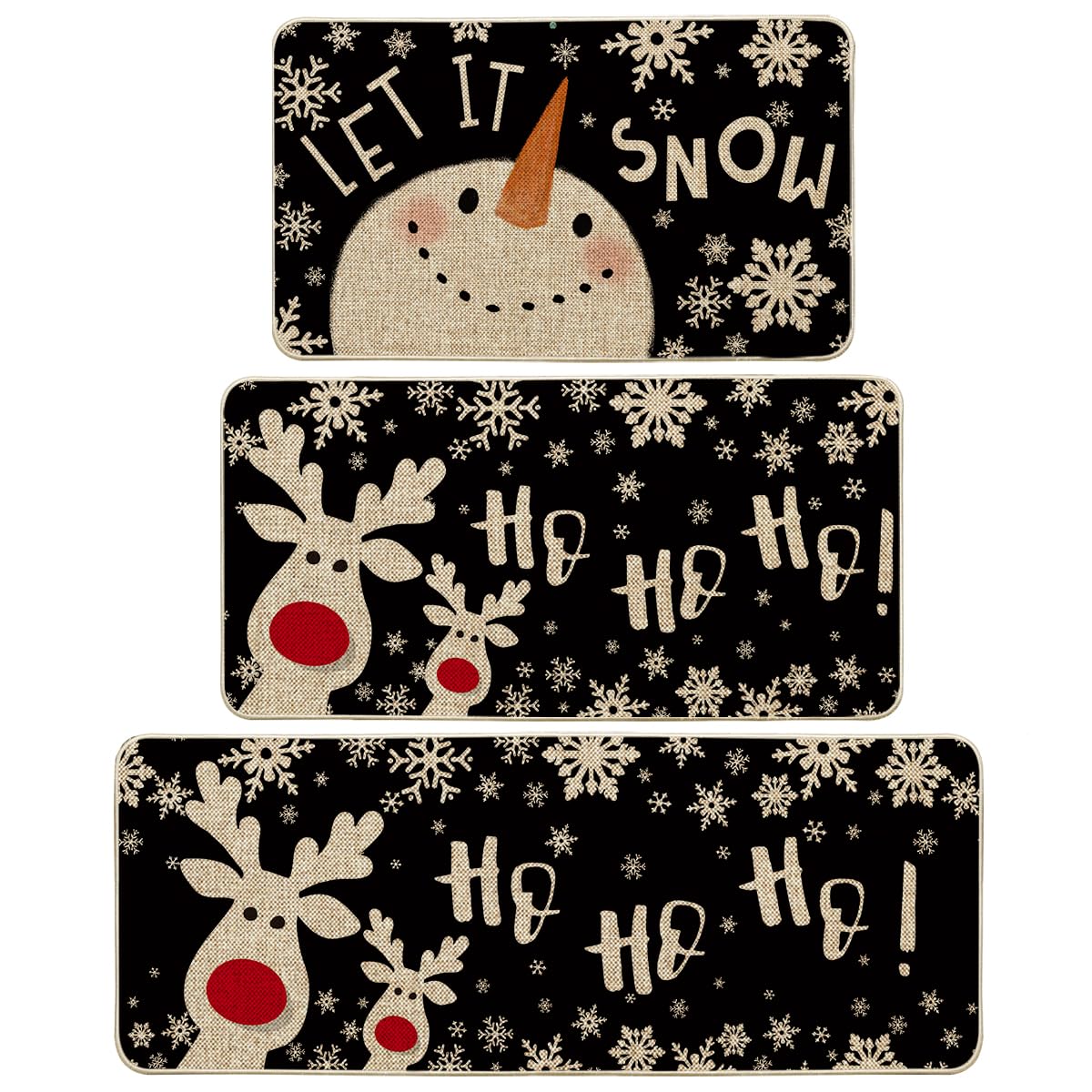 Alfombra Artoid Mode con muñeco de nieve para decorar la cocina