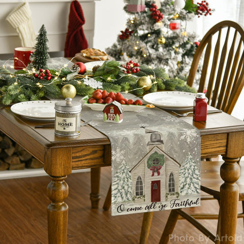 Mantel Artoid Mode Navidad pajarita, añade elegancia festiva a cada comida.