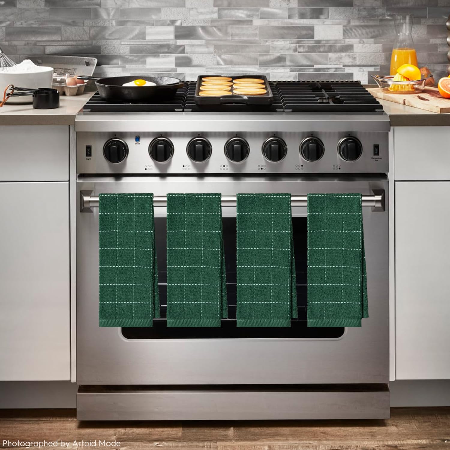 Artoid Mode paños de cocina algodón suave y absorbente para uso diario.