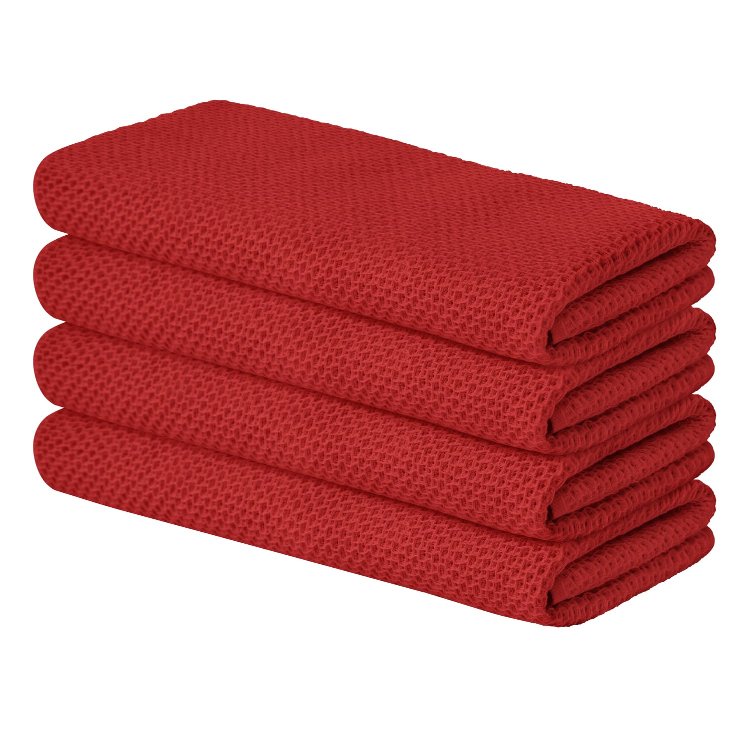 Paño Artoid Mode de algodón rojo oscuro, absorbente para secar platos.