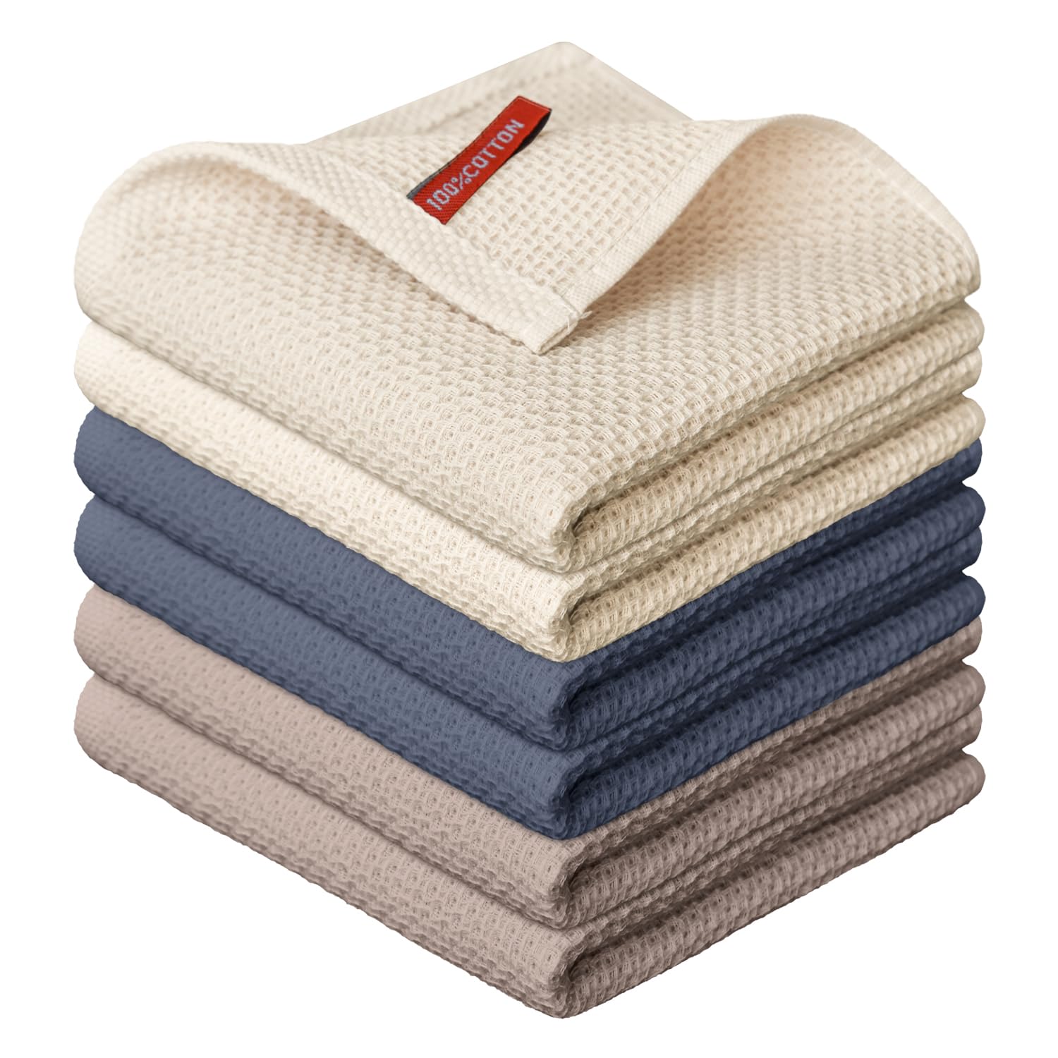Artoid Mode paño de cocina con tejido panal beige, suave y absorbente