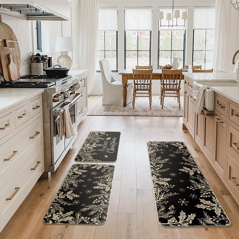 Patrón festivo navideño, alfombra Artoid Mode para decorar la cocina