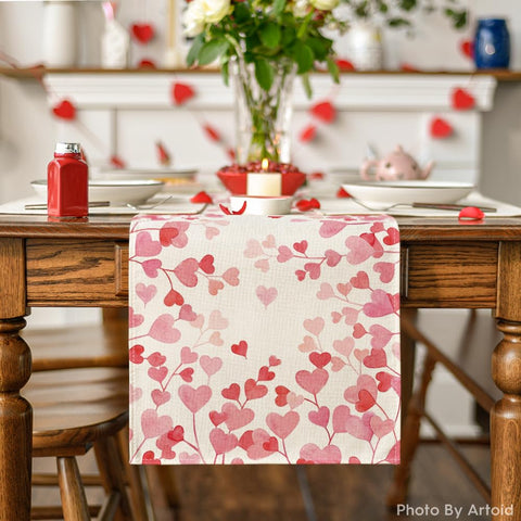 Artoid Mode Pink Love, diseño brillante para la mesa y fiestas.