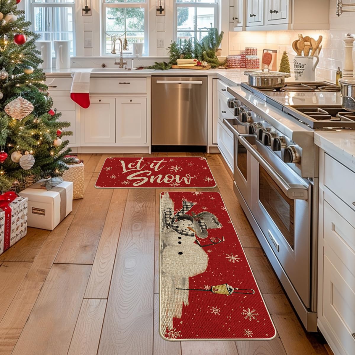 Artoid Mode Red Let It Snow decoraciones navideñas para el hogar.