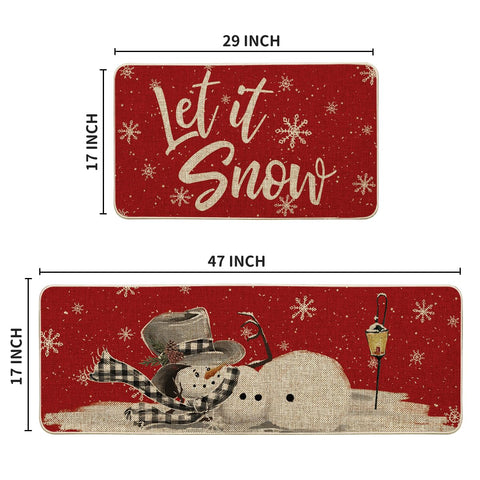 Artoid Mode Red Let It Snow muñeco de nieve, diseño único para la cocina.