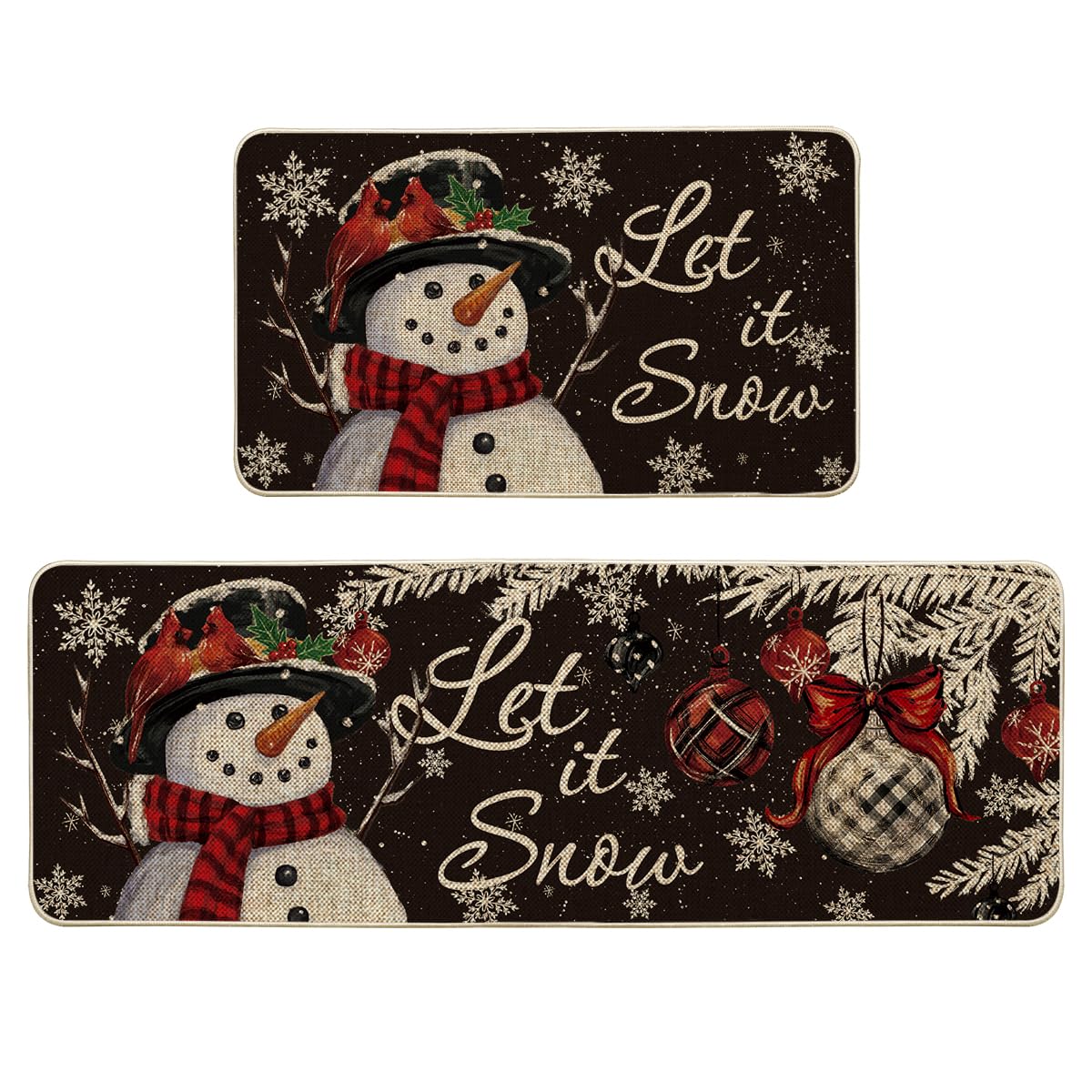 Alfombra Artoid Mode nieve negra para cocina, ideal para decorar y proteger el suelo.