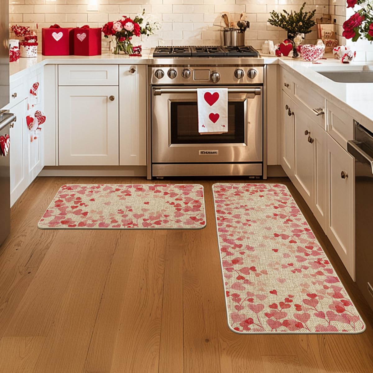 Artoid Mode tapete cocina diseno rosas, perfecto para renovar la entrada o comedor