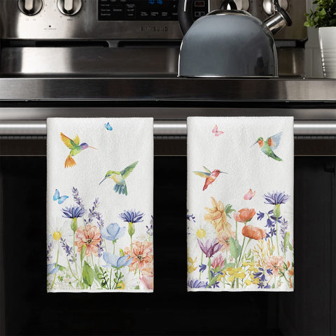 Artoid Mode decoracion estacional; paños florales para la cocina.