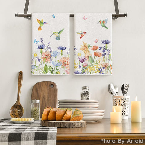 Artoid Mode tela floral; diseño artístico para secar y embellecer la cocina.