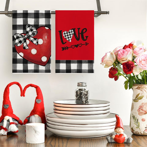 Toallas Artoid Mode con camión amor, diseño colorido para secar y decorar la cocina