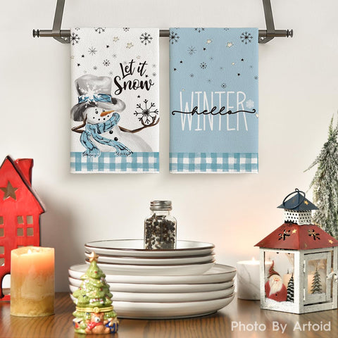 Artoid Mode toallas cocina conjunto de 2, decorativas y prácticas para uso diario.
