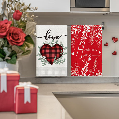 Toallas Artoid Mode con diseño de corazones, ideales para decoración y uso diario
