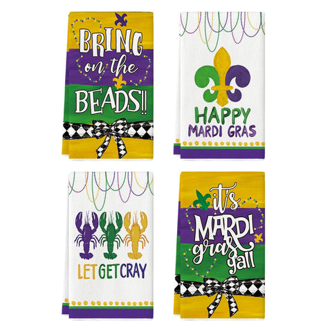 Artoid Mode Cray Edge Mardi Gras, toallas de cocina suave para secado y decoración.