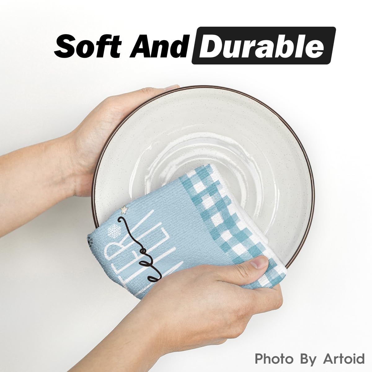 Artoid Mode toallas cocina diseño adorable impreso, ideal para decorar y limpiar.