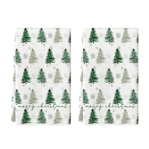 Toallas Artoid Mode con diseño de árbol navideño para secar utensilios sin rayar.