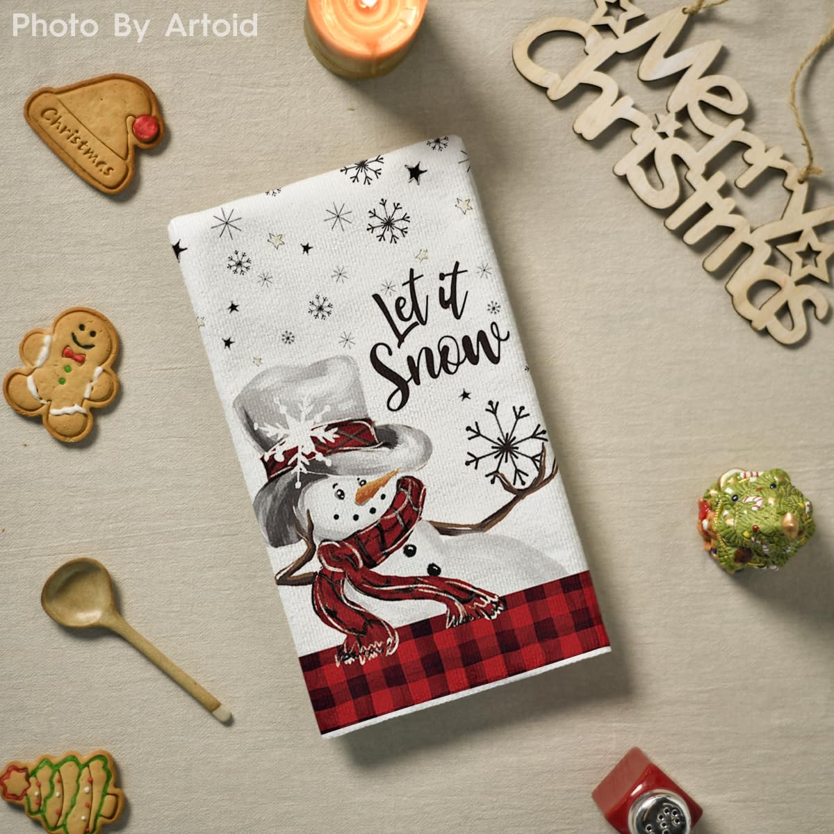 Toallas Artoid Mode con diseño festivo para secar y limpiar sin rayar