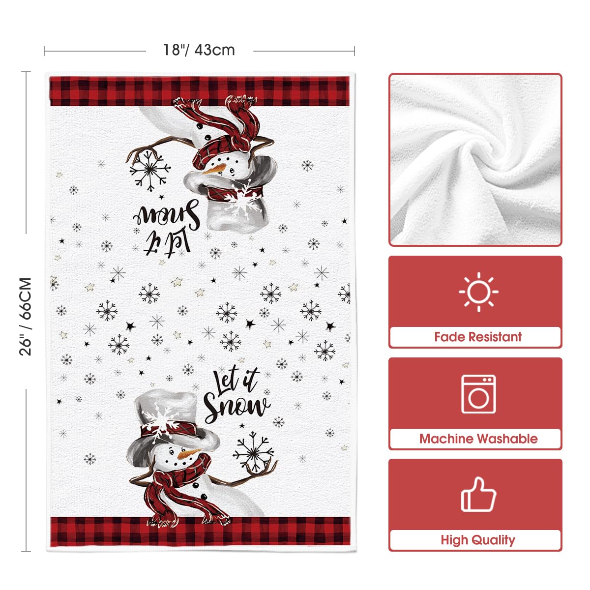 Par de toallas Artoid Mode, decoración navideña y funcional para la cocina