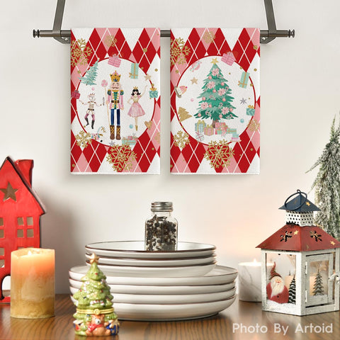 Toallas Artoid Mode decorativas navideñas, perfectas para secar utensilios sin rayar