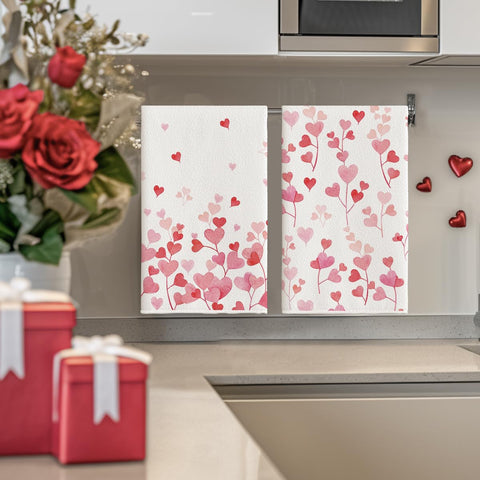 Artoid Mode, juego de toallas, diseño romántico rosa, apto como regalo.