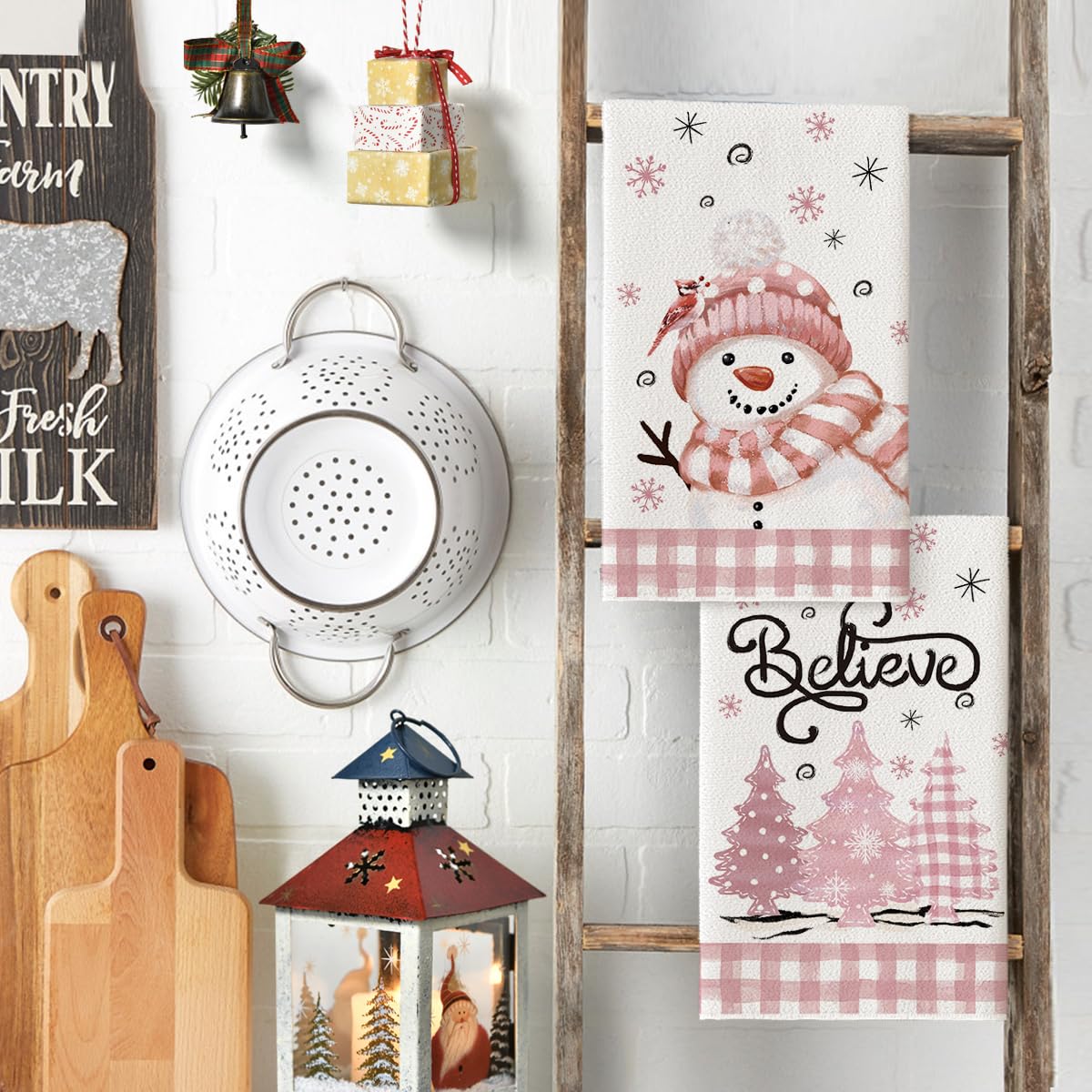 Toalla Artoid Mode cocina tacto ultra suave rosa, perfecta para secar superficies