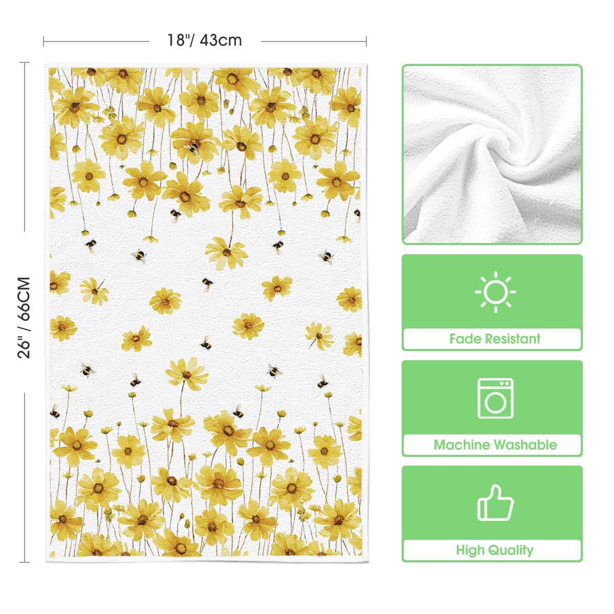 Artoid Mode toallas coloridas de primavera para decorar y limpiar con facilidad.