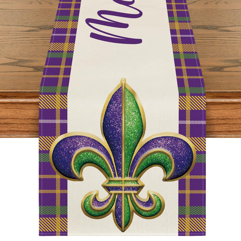 Artoid Mode Iris Rayas Mardi Gras, ideal para fiestas y reuniones en casa