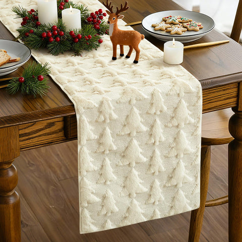 Artscope cinta mesa navidad pelo suave para cenas festivas.