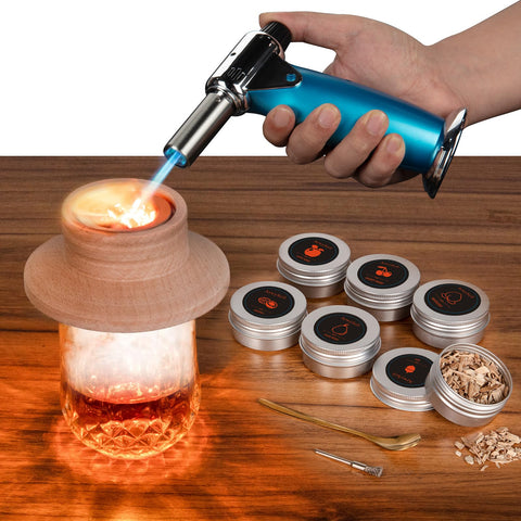 ArwySciI kit de humo para cócteles con encendedor: aroma intenso para mejorar bebidas