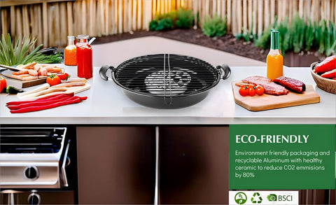 Barbacoa portátil con asador para estufa mexicano para picnic.