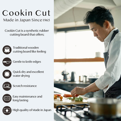 Asahi Cookin Cut superficie de goma protege cuchillos y evita deslizamientos