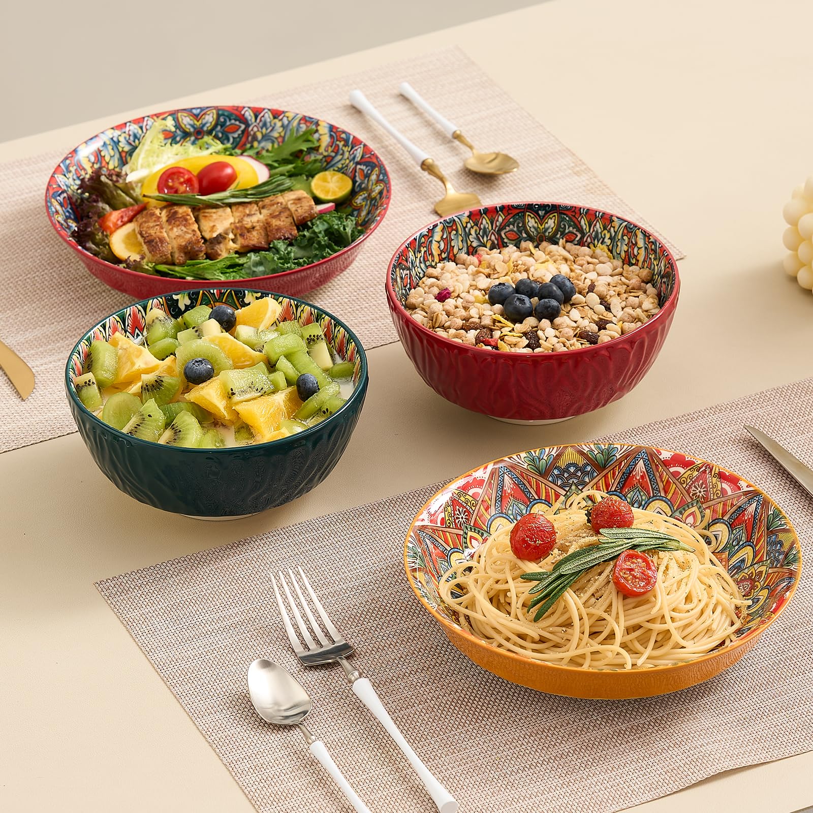 ASBEFORE cuencos apilables, ahorro de espacio en cocina.