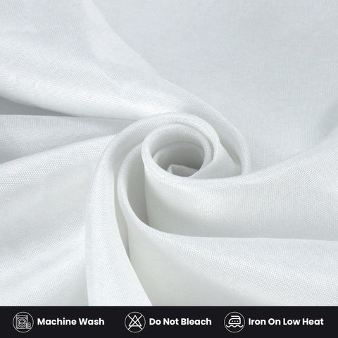 Ascoza mantel para bodas y eventos, blanco, aspecto limpio y profesional.
