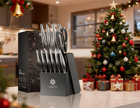 ASETY cuchillo chef de 8 pulgadas para cortes precisos