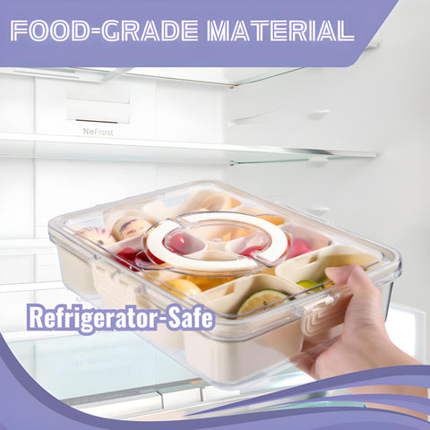 AshCreations Snackle Box incluye mini pinzas y tenedor para snack sin ensuciar