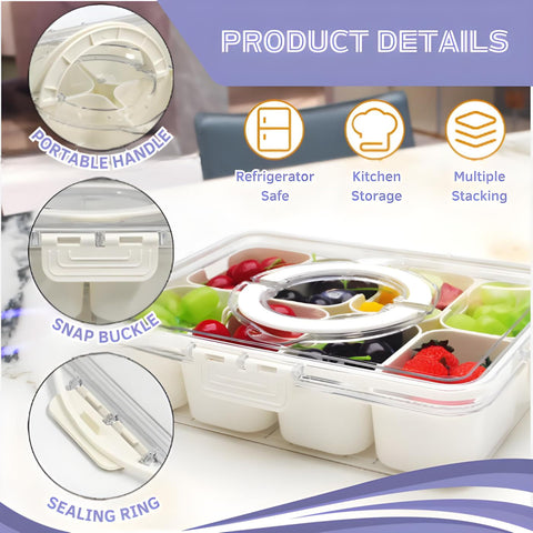 AshCreations Snackle Box libre de BPA con construcción duradera y segura
