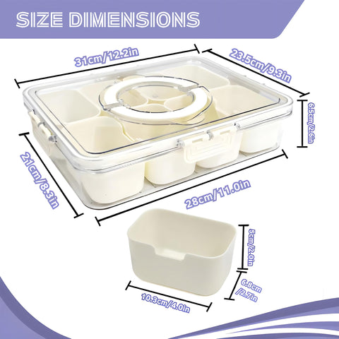 AshCreations Snackle Box organizador portátil para snacks en cualquier lugar