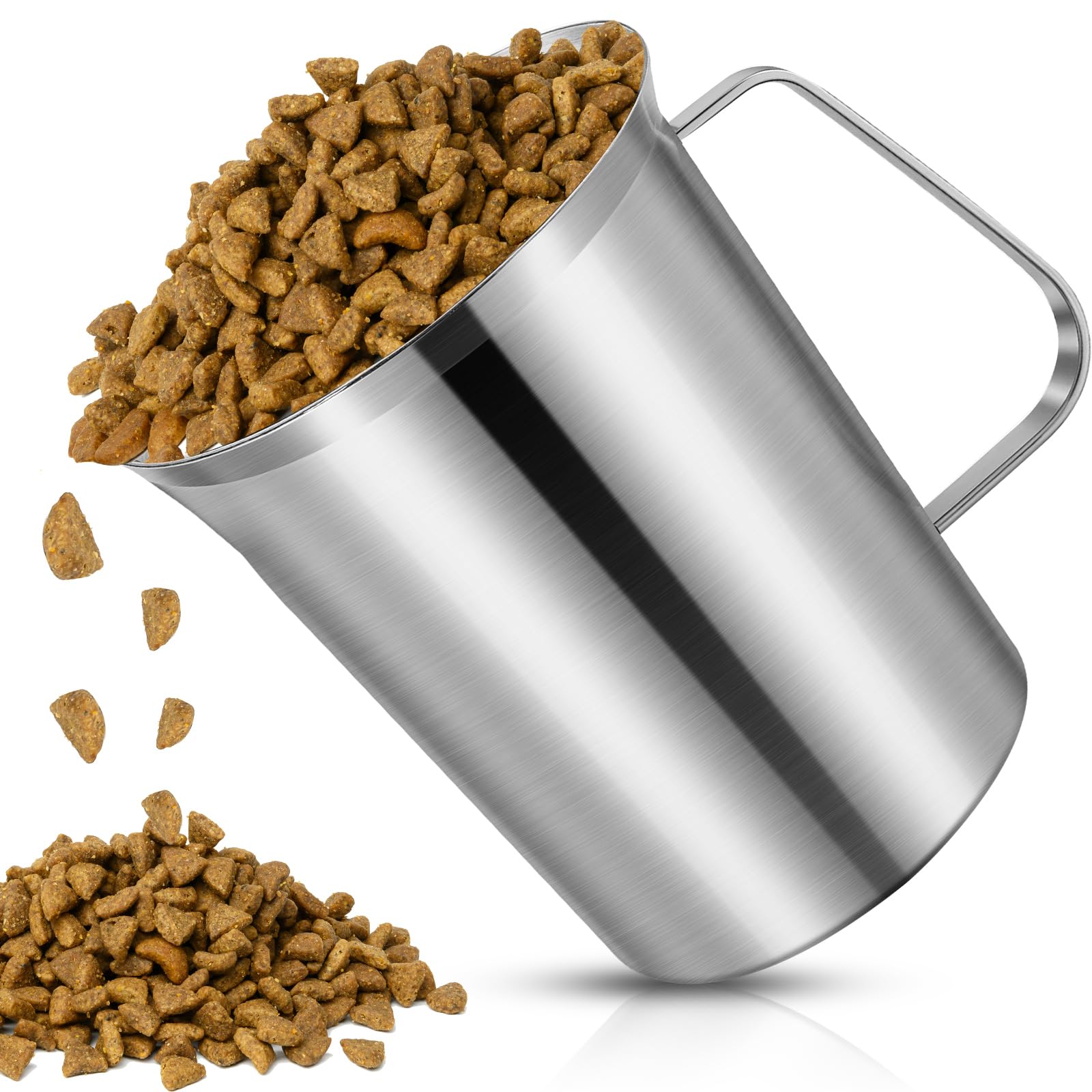 Ashmacdo cuchara medidora para comida de perros con mango ergonómico para un agarre cómodo.