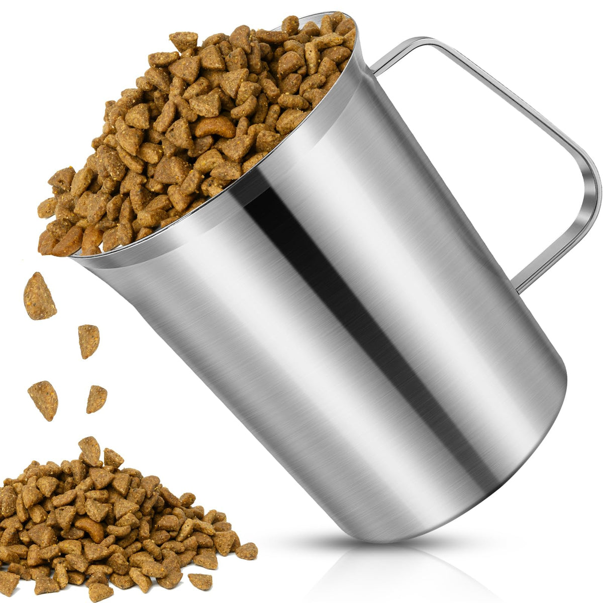 Ashmacdo cuchara medidora para comida de perros con mango ergonómico para un agarre cómodo.