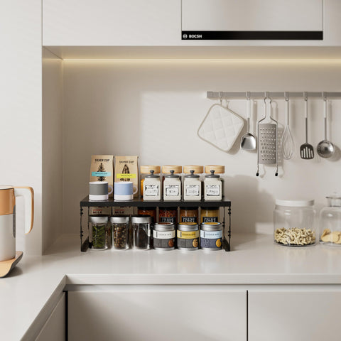 Asiingkel estante metal apilable en bano para ordenar productos de higiene