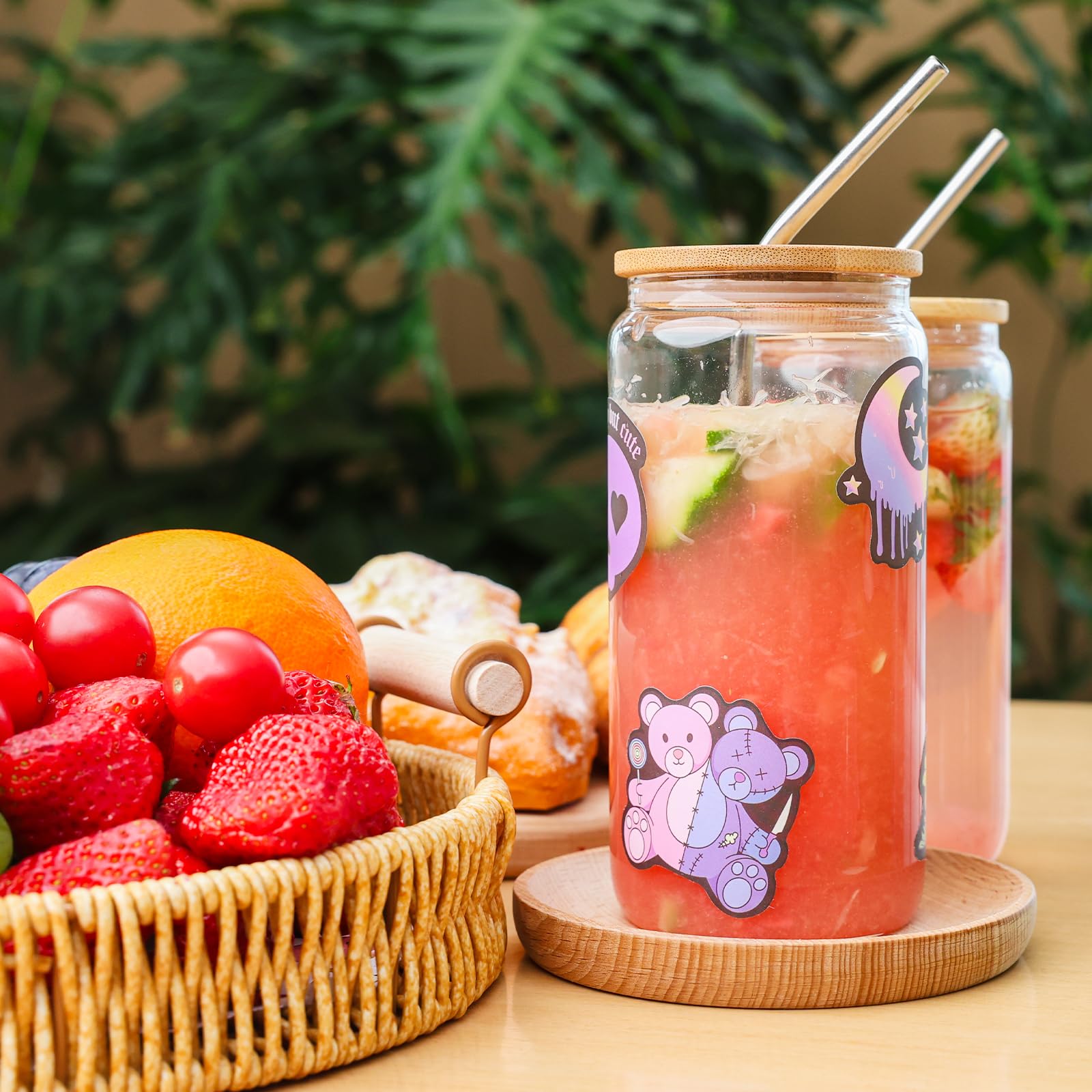 Askiz cepillos de limpieza para mantener vasos de vidrio brillantes.