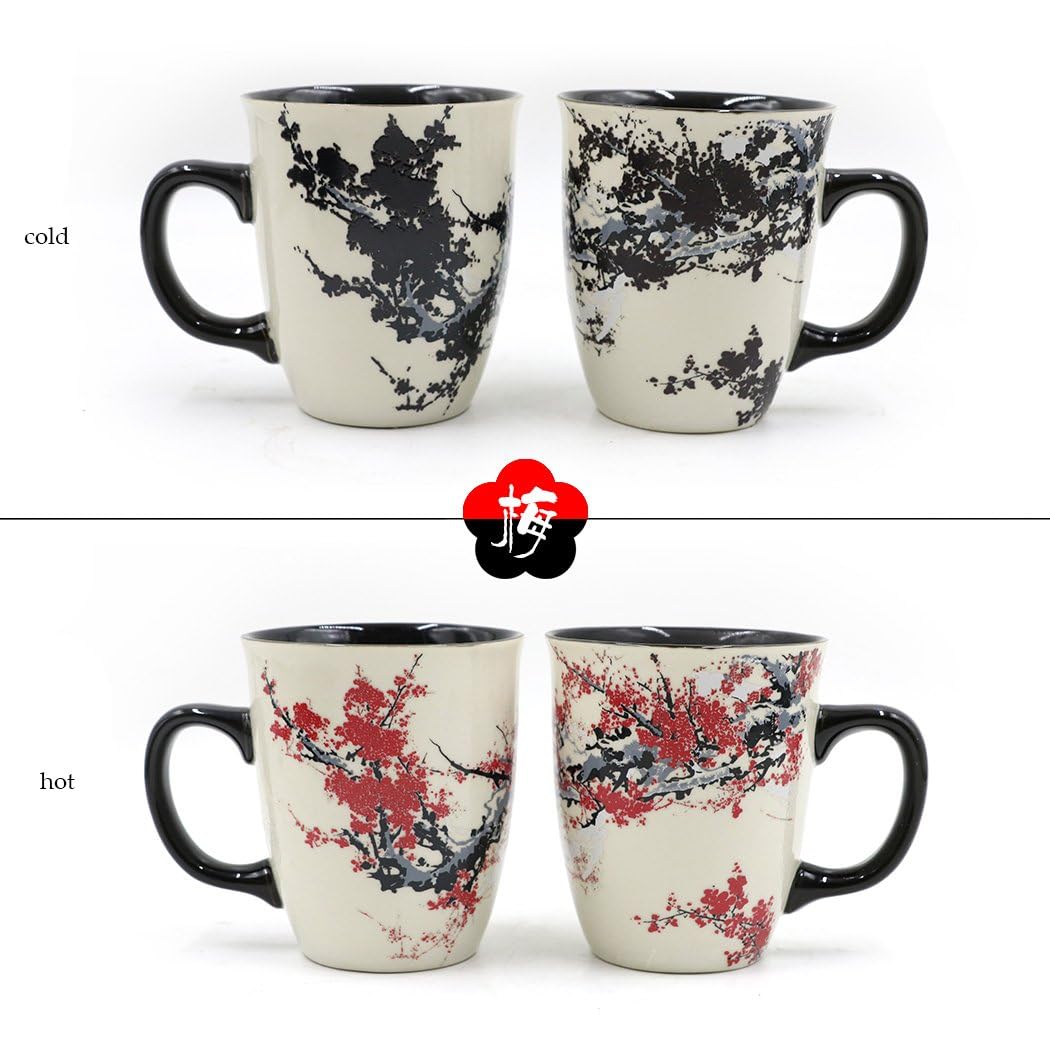 Asmwo taza para café, cambio de color revela arte en cada sorbo.