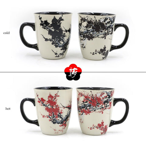 Asmwo taza para café, cambio de color revela arte en cada sorbo.