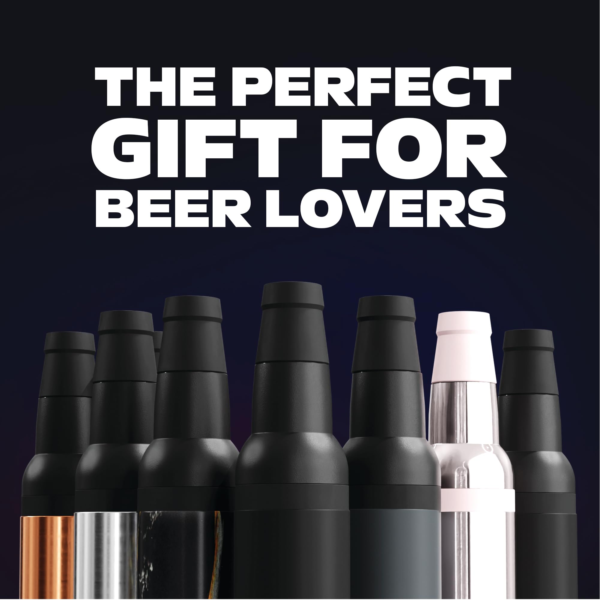Asobu Frosty Beer Holder 2 Go abre fácil con abrelatas integrado.